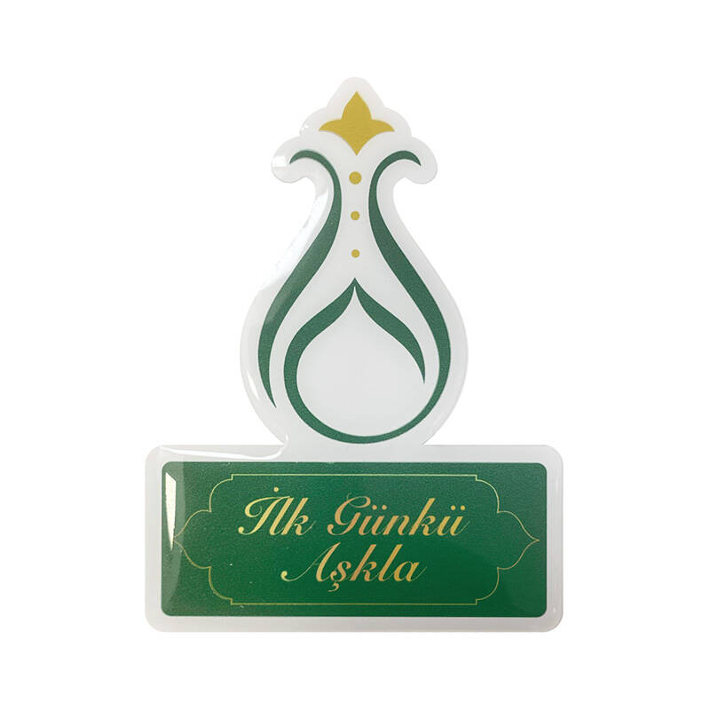 Serhendi Logolu Damla Sticker 6*6 cm İlk Günkü Aşkla Model 10 - 3